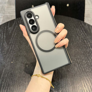 szhaiyu | For Magsafe Magnetic Wireless Charging Phone Case For Samsung Galaxy Z Fold 8 Ultra Fold 7 8 Transparent Hinge Protection Cover