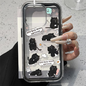 Black Cat 2in1 Phone Case For Samsung A57 5G Cases A55 A56 A37 A36 A35 A17 A53 A54 A34 A26 Cover S26 Ultra S25 S23 S22 S24 Plus