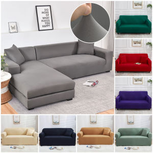 Solid Color Stretch Sofa Cover All Inclusive Universal Bench Sofa Dustproof Decorator Covers