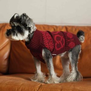 Pehom New York Style Pretzel Sweater Lightweight Comfortable Pet Vest for Cats And Dogs Warm Autumn Winter Clothing