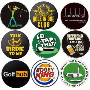 Bộ Đánh Dấu Bóng Golf Nhiều Mẫu Mã Gói Tiết Kiệm 9 Chiếc Kèm Kẹp Mũ Và Dụng Cụ Sửa Vết Lõm - Món Quà Golf Hoàn Hảo Dành Cho Bố