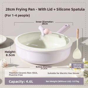 CAROTE | Non-stick Flat Frying Pan Cookware Suitable for Induction and Gas Stoves