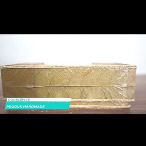 Tempat tissue Kotak Tissue Tisu Daun Kopi Coklat Hijau 24x12x7 cm tissue box