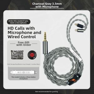 BIBO | Upgrade Compatible Headphone Cable Silver Plated Oxygen-Free Copper