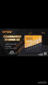DINGQI Kunci Ring Pas 8pcs Combination Wrench Set 1010108