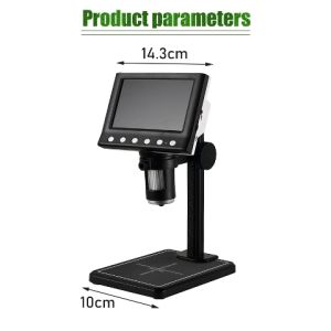 4.3in DM7 LCD Screen Electronic Microscope Digital Industrial Microscope 1080P HD Portable Microscope for Phone Watch Repair Maintenance