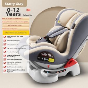 LUKSEN | Child Car Seat 3 to 12 Years Portable Adjustable