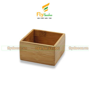 Khay đựng đồ chia ngăn đa năng bằng gỗ tre vuông có thể lắp ghép - Flybamboo