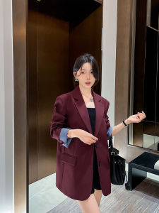 Casual Loose Womens Small Suit Jacket Spring Autumn New Korean Version High-End Feelings Design Sense Elegance Shoulder Pad