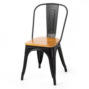 INTER HOME เก้าอี้เหล็ก มีพนักพิง DD97 DD98 เก้าอี้กินข้าว เก้าอี้คาเฟ่ เก้าอี้ร้านอาหาร