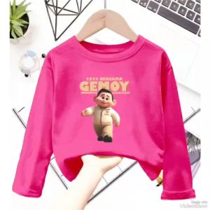 Atasan Kaos Anak anak Lengan Panjang GEMOY New Viral Usia 1-12 Thn