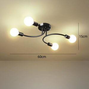 Nordic Artistic Modern Golden Ceiling Light 4/6/8 Heads For Living Room Dining Hall Bedroom Restaurant Entrance Aisle Hotel Lamp