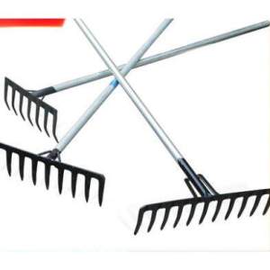 FEIZHUXIANSEN | Cào Nông Nghiệp Đa Năng Tay Cầm Dài 9 Răng Để Làm Đất Nhổ Cỏ Và Thu Gom Cỏ Khô