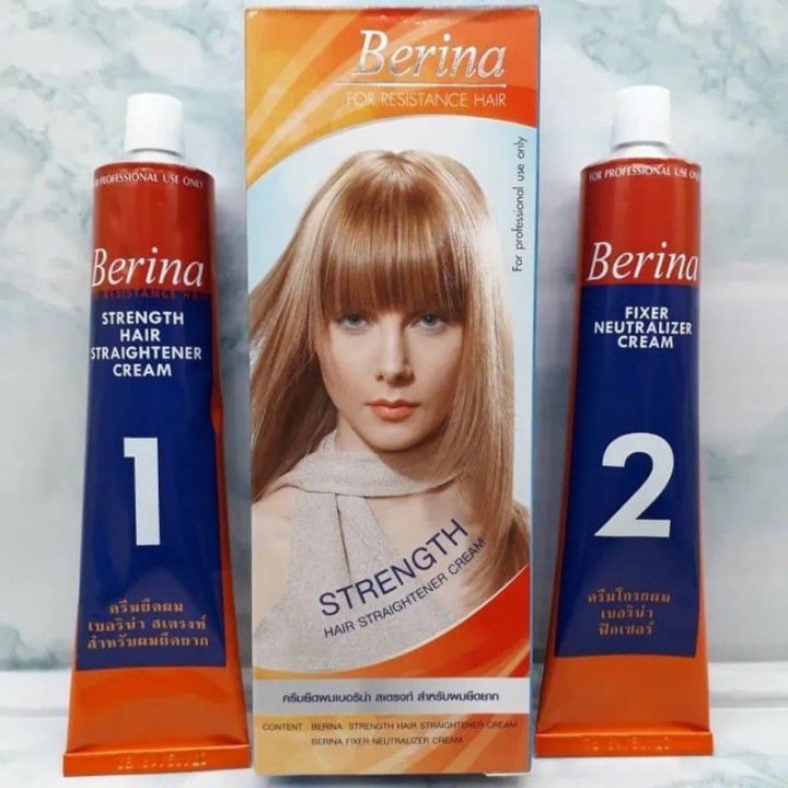 BERINA HAIR STRAIGHTENING CREAM PROFESSIONAL 50G Lazada