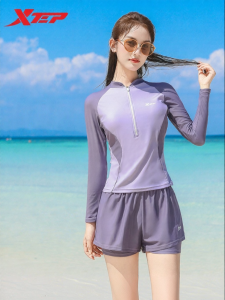 XTEP | Bộ Đồ Bơi Dài Tay Gọn Bụng 2 Mảnh