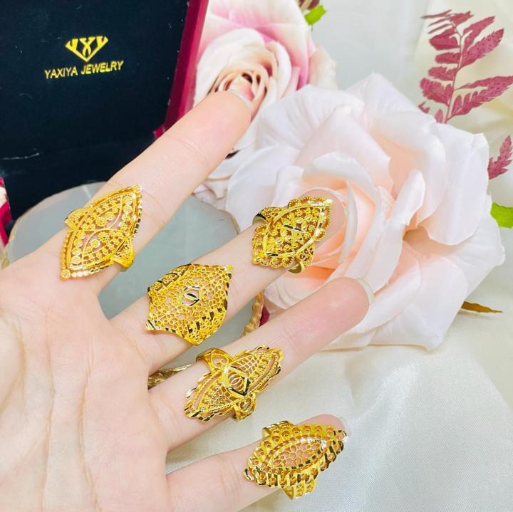 cincin Dubai motif gold cantik yaxiya | Lazada Indonesia