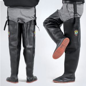 Sepatu Pancing Sawah Tahan Air Luar Ruangan Petani Paha Panjang Kualitas Tinggi Karet Penuh Baru