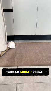 AKIRO HOME Woven Kitchen Mat Anti Slip 44x120CM Kitchen Rug Washable Floor Mat Set Oil Proof Kitchen Carpet Alas Lantai 厨房地毯