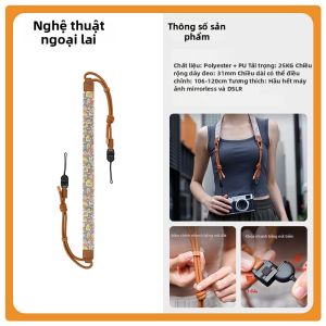 JJC | Dây Đeo Máy Ảnh Phong Cách Retro Có Đệm An Toàn Mở Nhanh