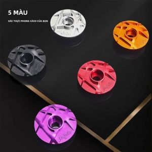 Hợp Kim Nhôm Xe Đạp Tai Nghe Nắp Trên Có Bu Lông 31.8 Mm Nĩa Tai Nghe Nắp Bát Vít Cho MTB Đường XC Đi Xe Đạp Phụ Kiện