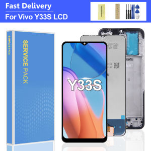 6.58" Screen For VIVO Y33s LCD Display Touch Screen Digitizer Assembly For VIVO Y33S V2109 Screen With Frame Replacement
