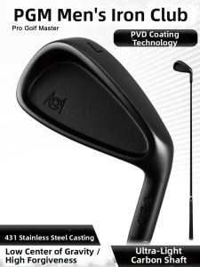 PGM GOLF | Low Center of Gravity High Tolerance Stainless Steel 7 Iron Golf Club Super Fiber Carbon Shaft