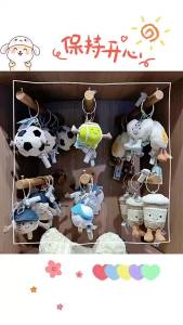 Jellycat Amuseables Sports Football Bag CharmTennis Baseball Bag Charm