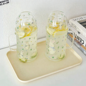 Stylish High Heat Resistant Tea Brewing Cold Water Pitcher Glass
