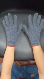 ถุงมือผ้าทอ 400 กรัม 1คู่ (คละสี)