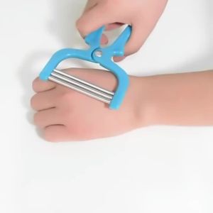 Women Epilator Mini Facial Hair Remover Safe Handheld Spring Threading Face Defeatherer for Cheek Eyebrow DIY Makeup Beauty Tool