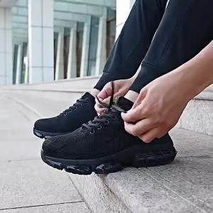 Steel Toe Safety Shoes Anti-smash Puncture-Proof Safety Work Shoes Breathable Wear-Resistant Construction Industrial Footwear
