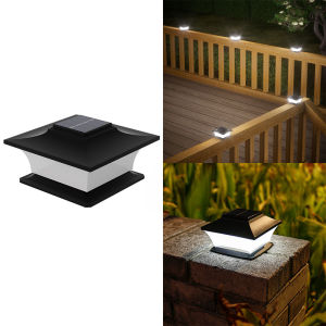 Solar - Powered Outdoor Pillar Lights with Auto On/Off LED Landscape Lighting for Garden Pathways Fence Patio Posts