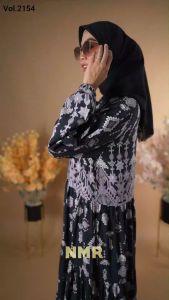 NMR Gamis Rayon Viscose Import Vol 2154-1: Desain Elegan & Bahan Berkualitas Tinggi