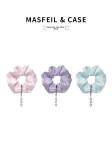 MASFEIL | Cloud Hairband Wrist Cord Mobile Phone Lanyard Short Version Womens Style Anti-Loss Apple 16 Phone Case Accessory Bag Colorful Hanging Ornament