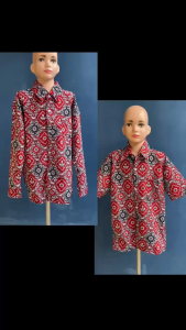 seragam sekolah kemeja batik anak kelas 1-6 SD tunas harapan bahan adem