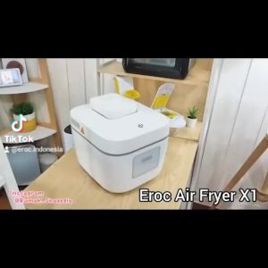 EROC Air Fryer & Rice Cooker Multicooker And Air Fryer In One Pot - Kapasitas 6 Liter - White Color - Model X1