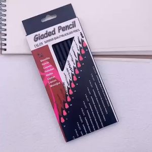 12 PCS/Lot Wooden Pencils Set 2H-8B Paper Box Professional Drawing Journal Writing Pencils