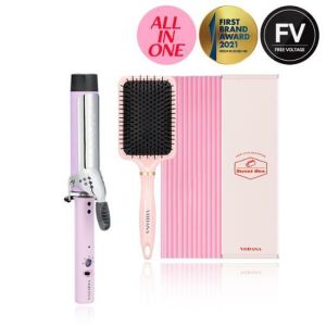 💜💝พร้อมส่งเซ็ตสุดคุ้ม เครื่องม้วนผม Vodana Glamwave Curling Iron (3640mm) Box set แถมหวี +แผ่นรองกันความร้อน