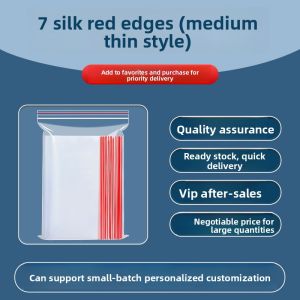 Thickened Self-Sealing Plastic Storage Bag Transparent Food Packaging Small Size PE Sealed Bag for Daily Use in Guangdong
