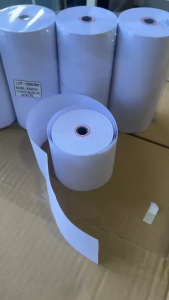 กระดาษใบเสร็จปอนด์ชั้นเดียว 75 มม. X 75 มม. 10 ม้วน