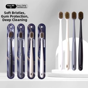 PAMPAS | Mens Toothbrush with Extra Fine Soft Bristles Wide Head Gum Care