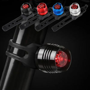 Đèn LED Chống Nước Xe Đạp Đuôi Đèn Đi Đêm Cảnh Báo An Toàn Kicker Đèn Hợp Kim Nhôm Đèn Sau Cho MTB Đường Đi Xe Đạp