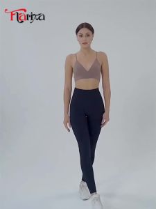 Flarixa Triangle Cup Deep V Neck Bralettes Camisole Bra for Woman Yoga Top Corset With Push Up Effect Soft Underwear Lingerie