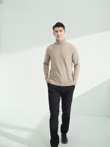Cashmere turtleneck men sweater clothes for 2024 autumn winter jersey hombre pull homme hiver pullover men high neck sweaters