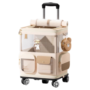 HOOPET | Portable Shoulder Pet Backpack for Cats and Dogs Large Capacity Lightweight Trolley