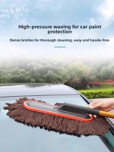MONLEYTA | Car Dust Removal Duster Full Set Of Car Wash Tools Snow Removal Wax Trailer Brush Stainless Steel Handle Extendable Design