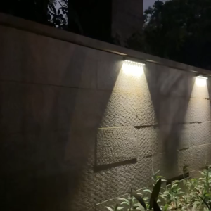 Arkady 10LED Solar Lights Outdoor 3000K Warm White Solar Fence Lights Outdoor LED Dusk to Dawn Waterproof Solar Light for Fence Wall Mailbox House Number Address Solar Sign Light Outdoor，Solar Wall Lamp