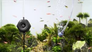 hygger Ultra Silent 1.5W Fish Bowl AqauriumAir Pump with Accessories Oxygen Aerator Kit for Fish Tank 0.5-15 Gallon Comes with 3/16 Inch Air Tubing Air Stone AC 110V/60HZ