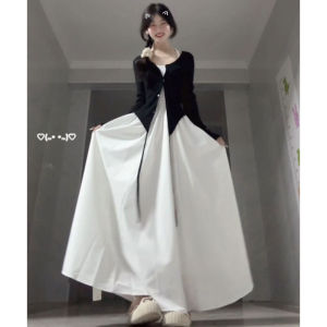 CHANGTONG | Đầm Pashmina Kiểu Pháp Không Quai Đeo Hai Mảnh