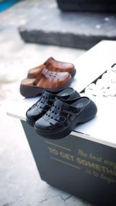 BL-0234 Sandal Sepatu Wedges Wanita Jelly Casual Melisa Tali Belakang Slip On Fashion Wanita Import PVC